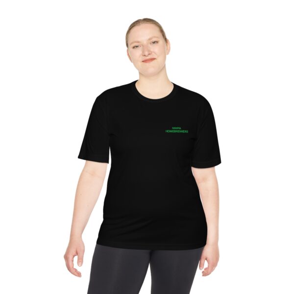 Home Brewers Unisex Moisture Wicking Tee Original Logo - Image 4