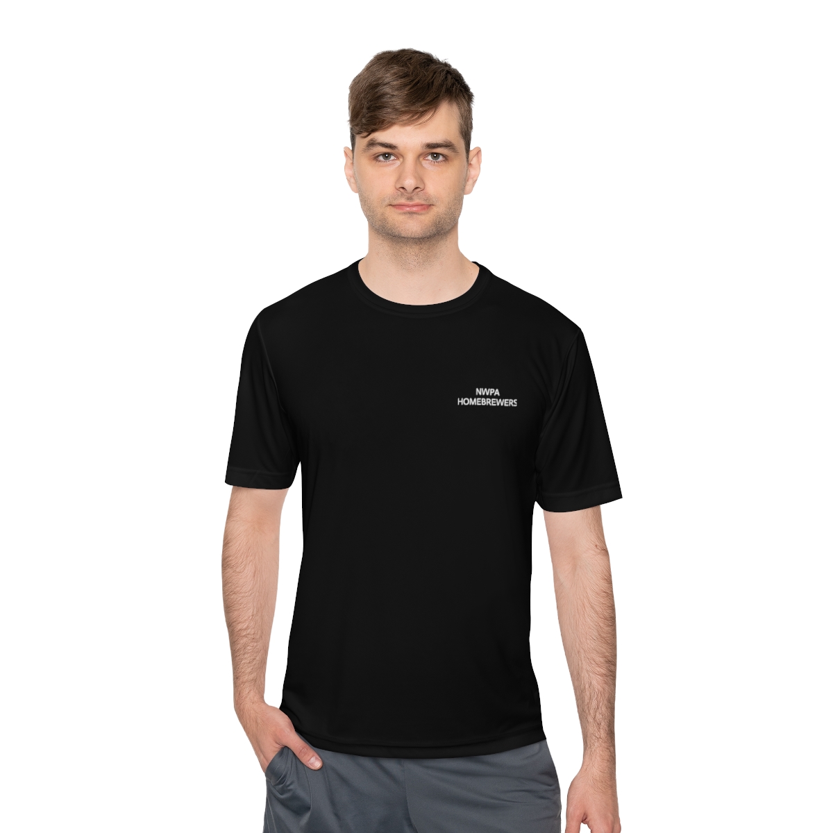 Home Brewers Unisex Moisture Wicking Tee Logo 1 - Image 11