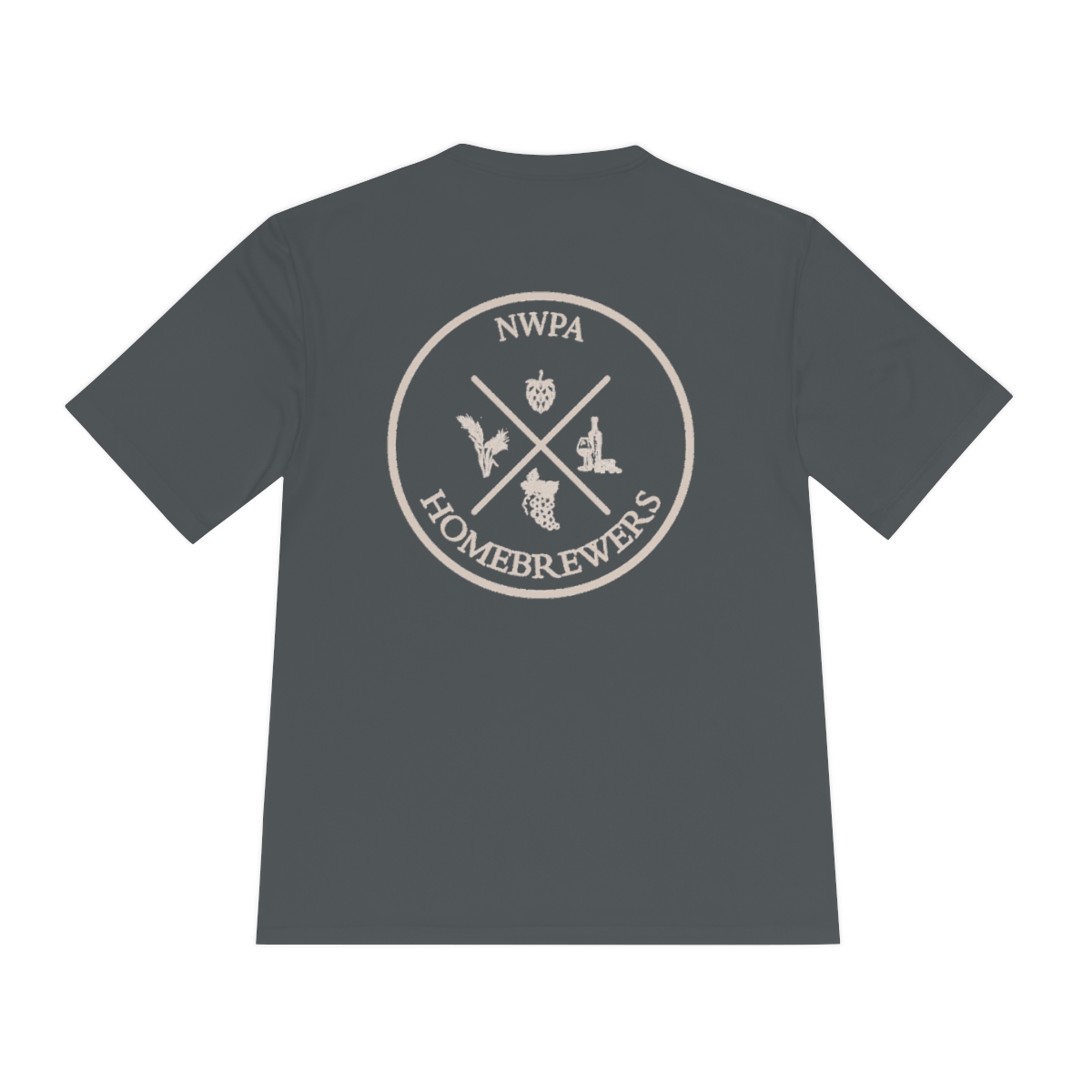 Home Brewers Unisex Moisture Wicking Tee Logo 1 - Image 6