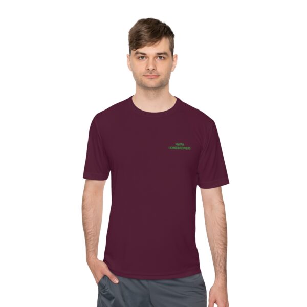 Home Brewers Unisex Moisture Wicking Tee Original Logo - Image 35