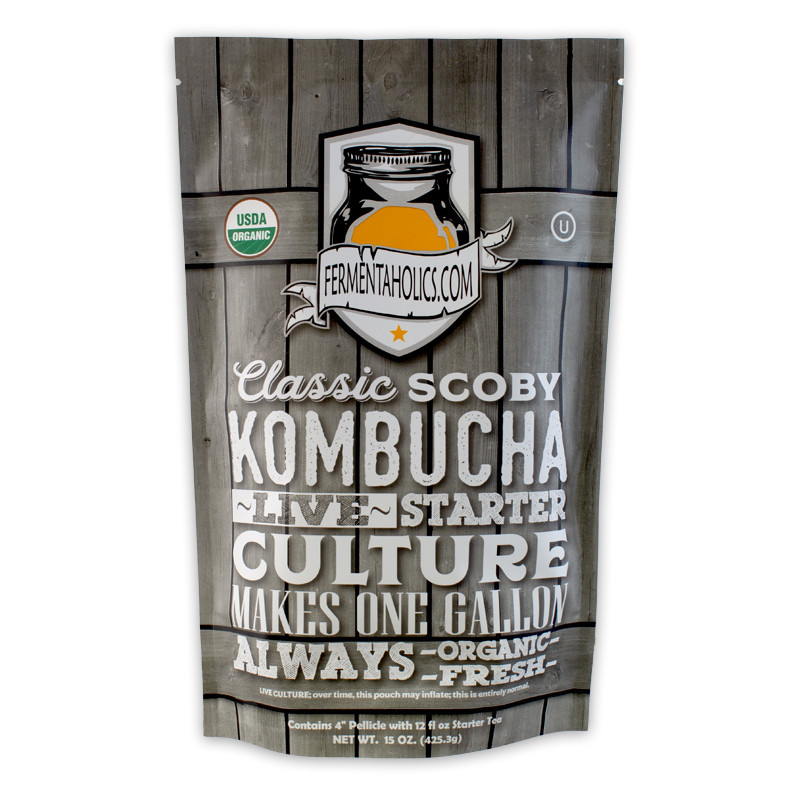 Organic Kombucha Scoby with Starter