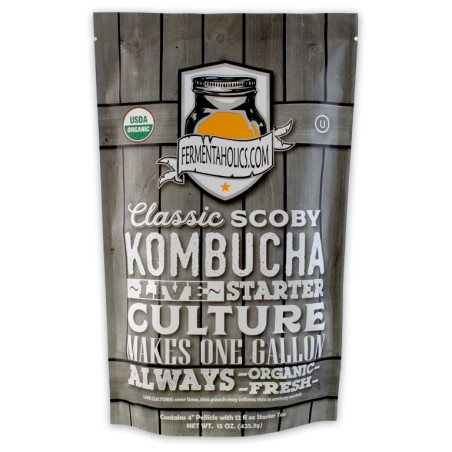 Organic Kombucha Scoby with Starter