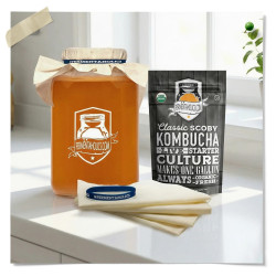 Unbleached Muslin Kombucha Covers (4 Pack)