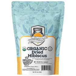 Organic Dried Hibiscus Flowers (4oz)
