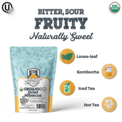 Organic Dried Hibiscus Flowers (4oz)