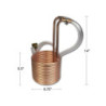 Copper Wort Chiller - 25 Ft W/ Vinyl Tubing