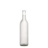 750 mL Flint/Frosted Claret/Bordeaux Wine Bottles Flat Bottom - Case of 12