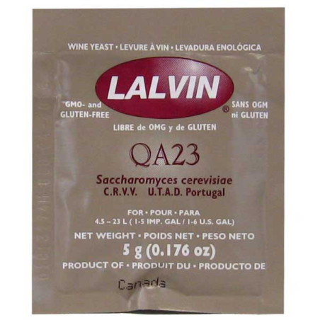 Qa23 Lalvin Active Freeze-Dried Wine Yeast