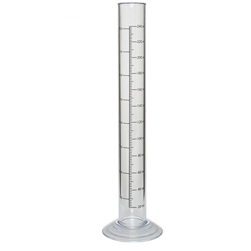 12" One-Piece Plastic Hydrometer Test Jar