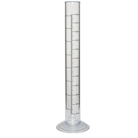 12" One-Piece Plastic Hydrometer Test Jar