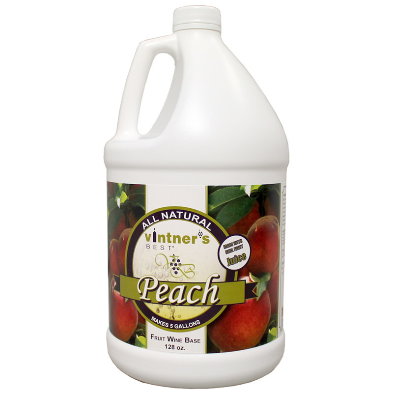 Vintner's Best® Peach Fruit Wine Base 128 Oz (1 Gallon) Vintner's Best® Peach Fruit Wine Base 128 Oz (1 Gallon)
