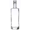 750 ml Clear Glass St. Louis Oval Liquor Bottle 21.5 mm Bar Top Neck Finish