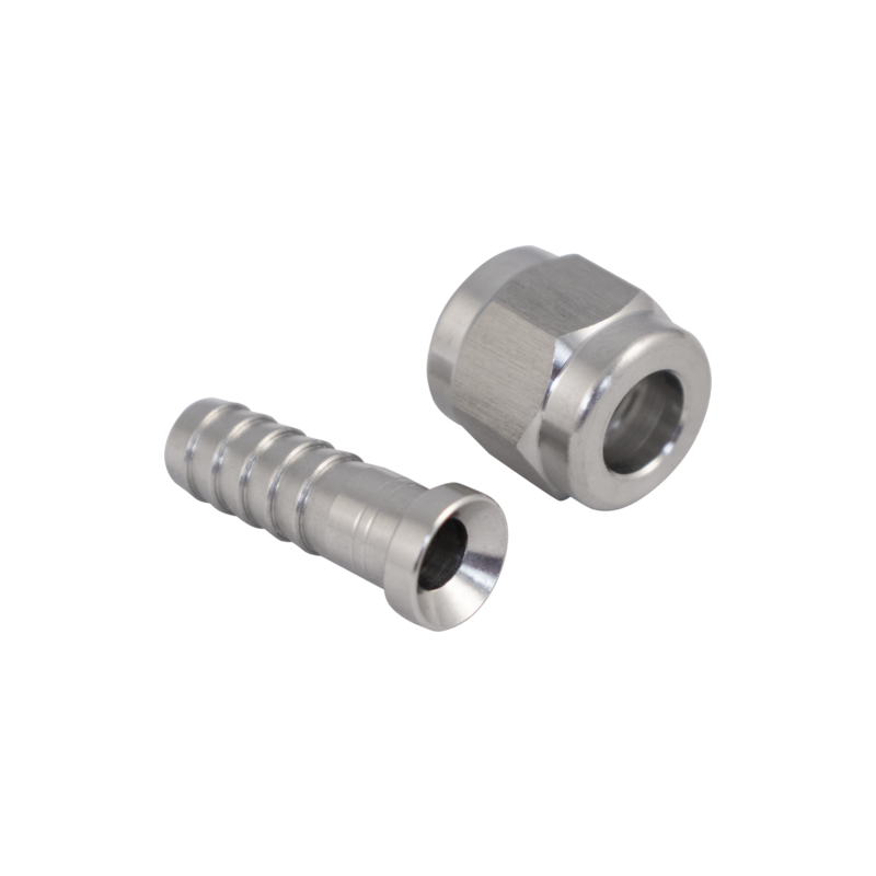 Stainless Flare Fitting Set 1/4 in. Swivel Nut & Barb