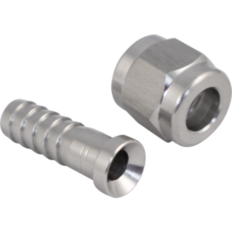 Stainless Flare Fitting Set 1/4 in. Swivel Nut & Barb
