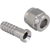 Stainless Flare Fitting Set 1/4 in. Swivel Nut & Barb