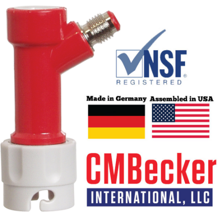 CMBecker Pin Lock Quick Disconnect (QD) | Gas In| Flared
