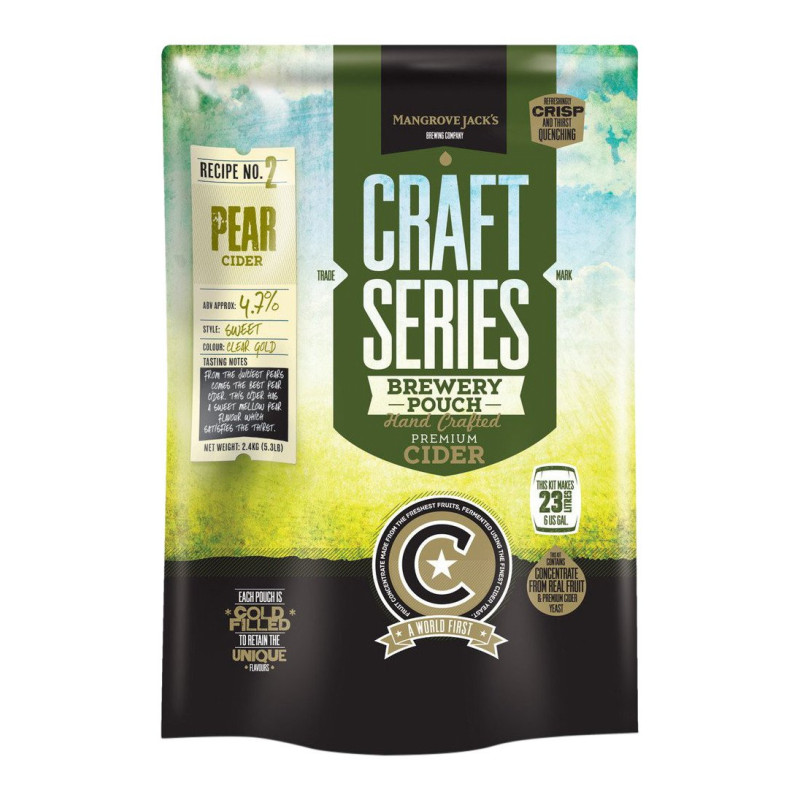 Mangrove Jack's Craft Pear Hard Apple Cider Recipe Kit Mangrove Jack's Craft Pear Hard Apple Cider Recipe Kit