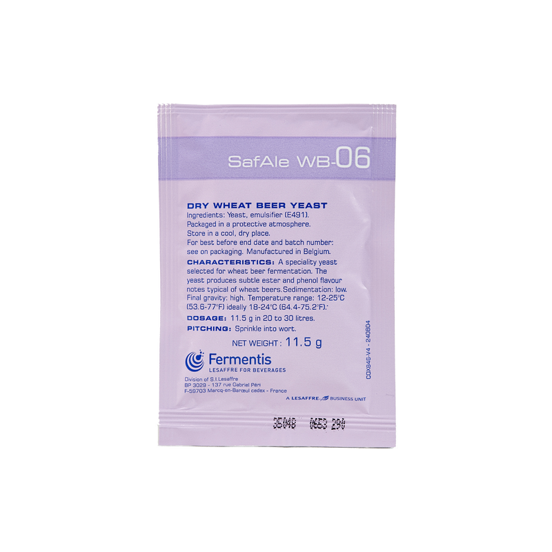 Fermentis | SafAle™ WB-06 Wheat Beer | Dry Beer Yeast Fermentis | SafAle™ WB-06 Wheat Beer | Dry Beer Yeast