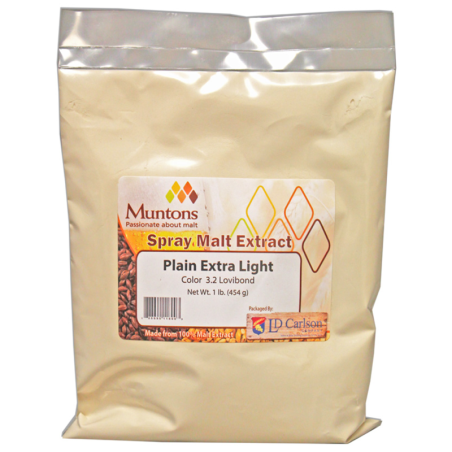 Muntons Plain Extra Light Spray Dried Malt Extract 3 Lb