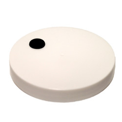 Drilled And Grommeted Lid For Clear One Gallon Wide Mouth Jug
