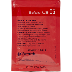 Safale US-05 Dry Ale Yeast 11.5 Grams