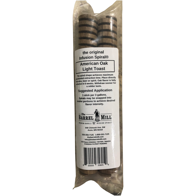 American Oak Infusion Spirals Light