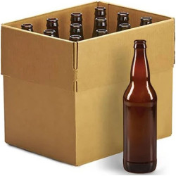 22 Oz Amber Beer Bottles 12/Case